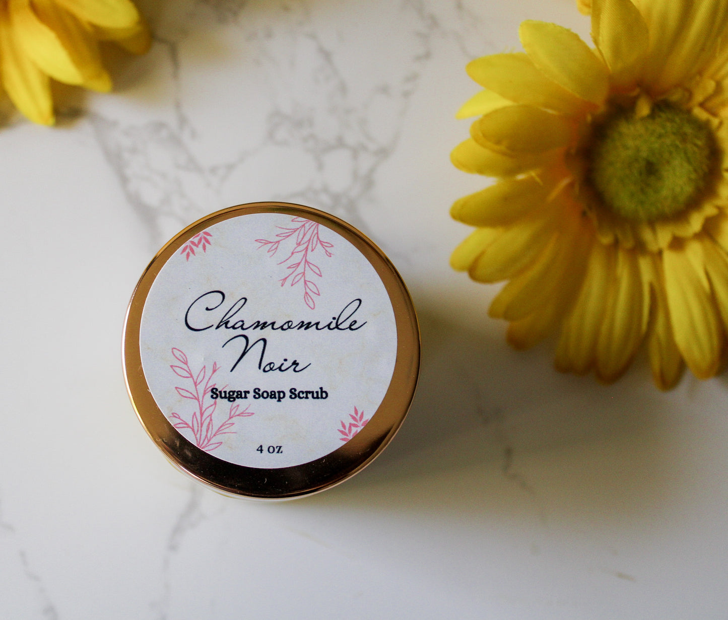 Chamomile Noir Sugar Soap Scrub