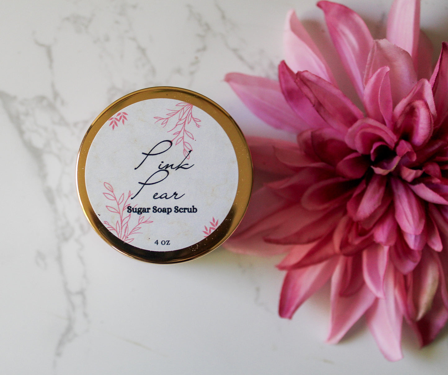 Pink Pear Sugar Soap Scrub