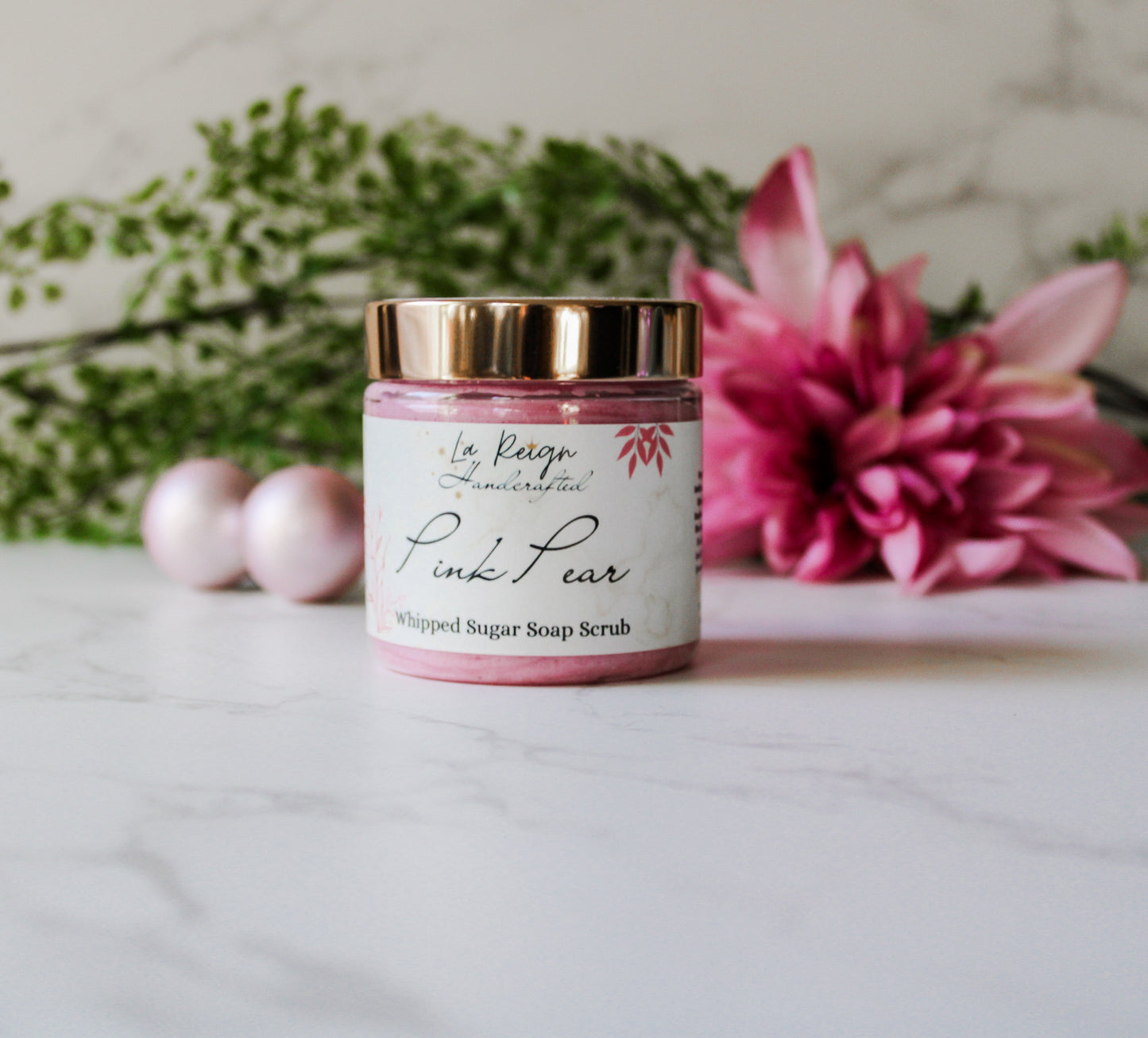 Pink Pear Sugar Soap Scrub